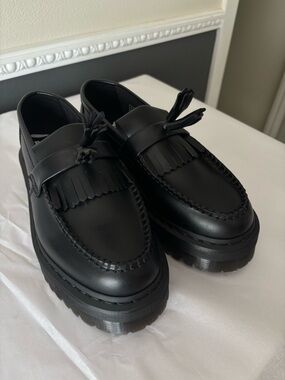 Dr. Martens Black Tassel Loafers